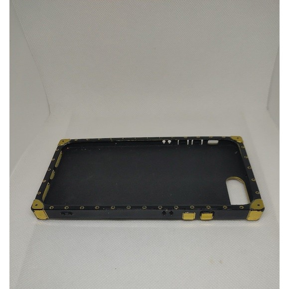 For iPhone Case Luxury Fashion Pattern Leather Soft TPU Square Eye Trunk Cover - Picture 3 of 4